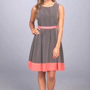 Jessica Simpson - Gray & Coral Dress - Size 6